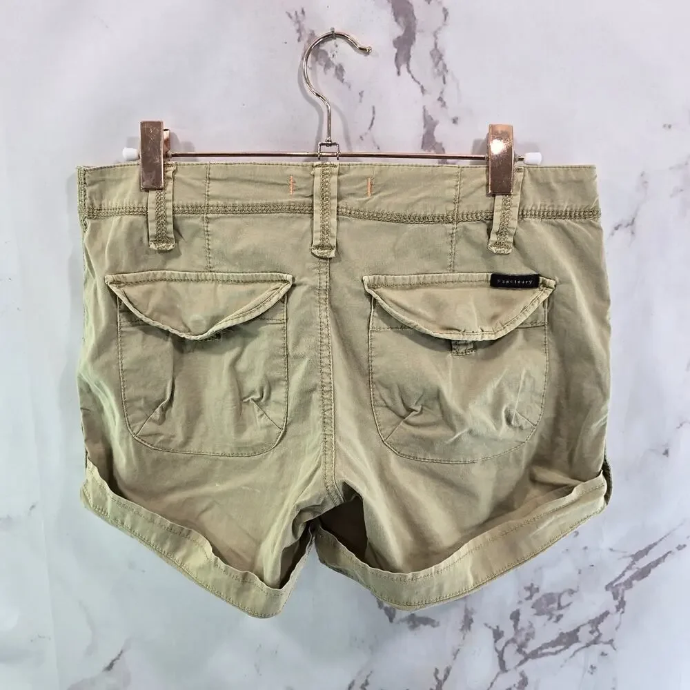 Saturday Sunday Shorts Womens 25 Low Rise Utility Safari Cuffed Convertible